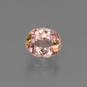 Двуцветный Турмалин Камень - 1ct Фасетный Овал (ID: 446463)