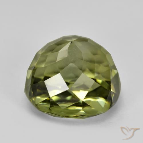 Tourmaline Gemstone in 10.4 x 10.1 mm Size for Sale, Tourmaline Stone in Deep Green Color