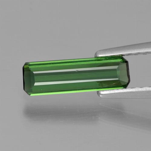 0,66 ct octagonschliff grüner Turmalin aus Tansania, Größe 10,6 x 3,3mm, natürlicher Edelstein, VVS-VS Reinheit, 1 Stück octagonschliff Turmalin, Mohs-Härte von 7 - 7,5 Geeignet für den täglichen Gebrauch im Schmuck , Waage Sternzeichen, Photo A