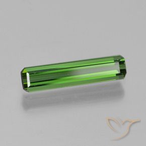 0.75 ct Green Tourmaline Stone, Natural Tourmaline in Octagon Step Cut Shape for Sale