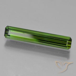 1.25 ct Green Tourmaline Stone, Natural Tourmaline in Octagon Step Cut Shape for Sale