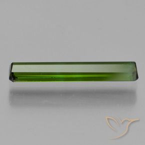 Tourmaline Gemstone in 16.5 x 3.1 mm Size for Sale, Tourmaline Stone in Dark Earthy Green Color