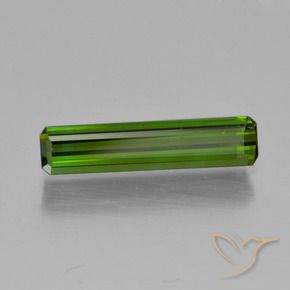 1.06 ct Green Tourmaline Stone, Natural Tourmaline in Octagon Step Cut Shape for Sale