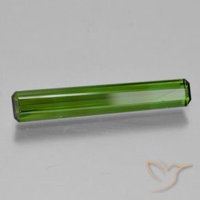 1.48 ct Green Tourmaline Stone, Natural Tourmaline in Octagon Step Cut Shape for Sale