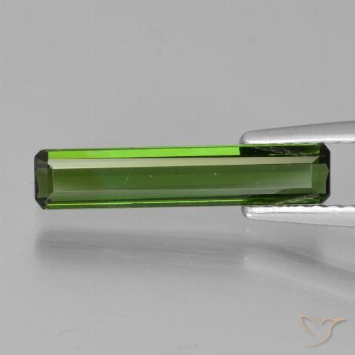 1.07ct Natural Dark Green Tourmaline, Emerald Cut, VVS-VS