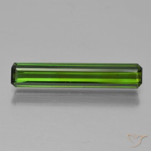1.41ct Natural Dark Green Tourmaline, Emerald Cut, VVS-VS