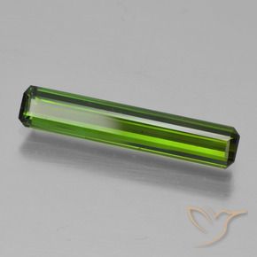 1.41 ct Green Tourmaline Stone, Natural Tourmaline in Octagon Step Cut Shape for Sale