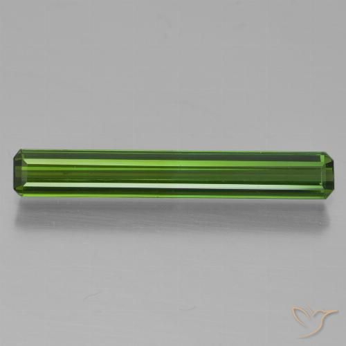 1.33ct Natural Forest Green Tourmaline, Emerald Cut, VVS-VS