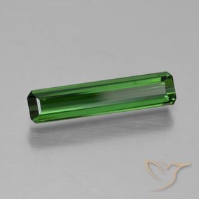 0.98 ct Green Tourmaline Stone, Natural Tourmaline in Octagon Step Cut Shape for Sale