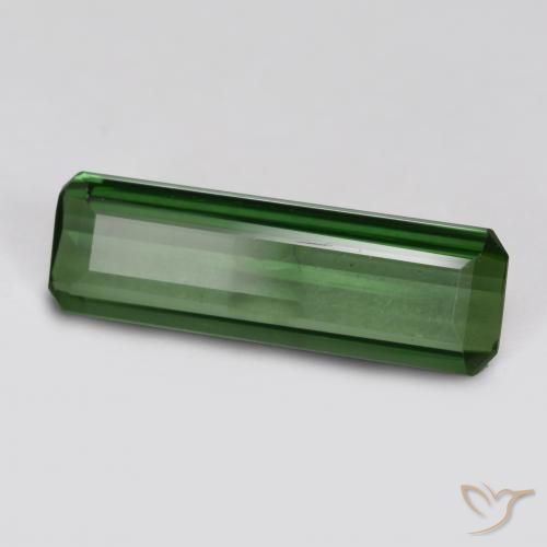 0.76ct Natural Forest Green Tourmaline, Emerald Cut, VVS-VS