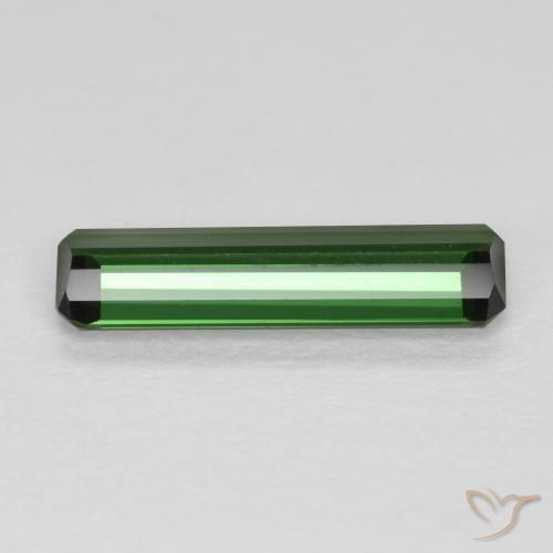 Tourmaline Gemstone in 11.5 x 3.7 mm Size for Sale, Tourmaline Stone in Forest Green Color
