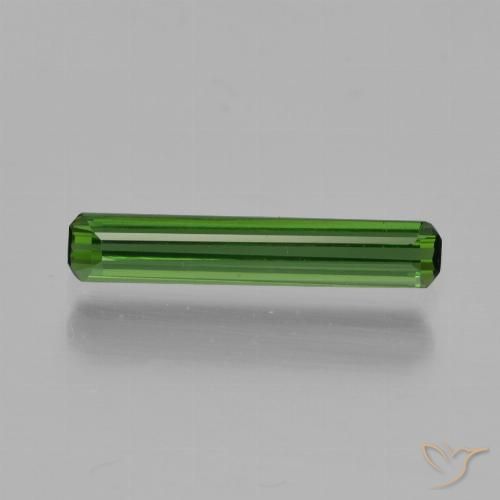 0.84ct Natural Medium Green Tourmaline, Emerald Cut, VVS-VS