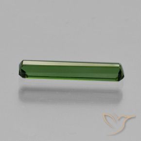 Tourmaline Gemstone in 13.9 x 2.6 mm Size for Sale, Tourmaline Stone in Medium Green Color