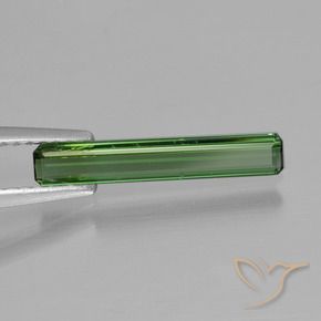 0.66 ct Green Tourmaline Stone, Natural Tourmaline in Octagon Step Cut Shape for Sale