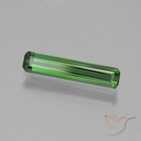 0.75 ct Green Tourmaline Stone, Natural Tourmaline in Octagon Step Cut Shape for Sale