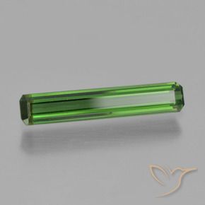 0.98 ct Green Tourmaline Stone, Natural Tourmaline in Octagon Step Cut Shape for Sale