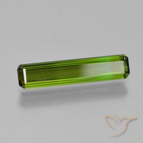 1.08 ct Green Tourmaline Stone, Natural Tourmaline in Octagon Step Cut Shape for Sale