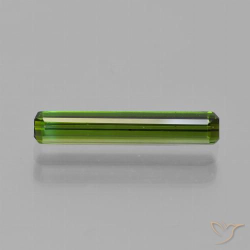 0.87ct Natural Earthy Green Tourmaline, Octagon / Emerald Cut, VVS, Photo A