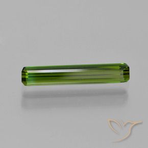 0.87 ct Green Tourmaline Stone, Natural Tourmaline in Octagon Step Cut Shape for Sale