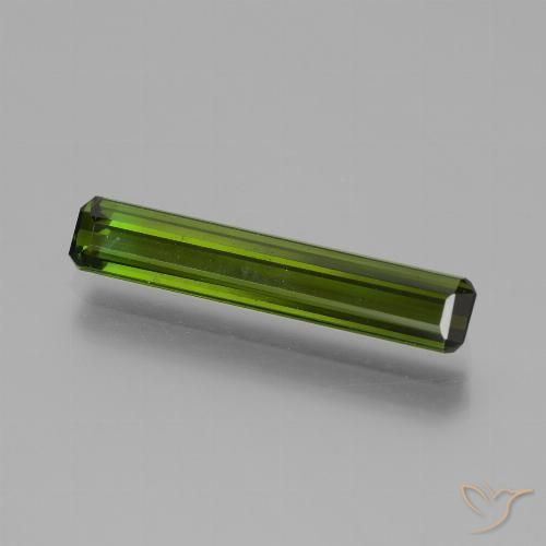 2.60ct Natural Forest Green Tourmaline, Emerald Cut, VVS