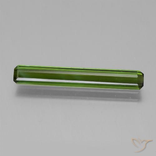 1.87ct Natural Forest Green Tourmaline, Emerald Cut, VVS