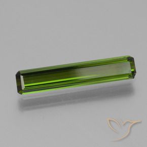 1.72 ct Green Tourmaline Stone, Natural Tourmaline in Octagon Step Cut Shape for Sale