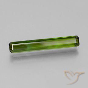 2.47 ct Green Tourmaline Stone, Natural Tourmaline in Octagon Step Cut Shape for Sale