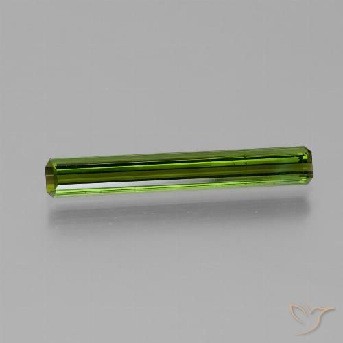 1.69ct Natural Seaweed Green Tourmaline, Emerald Cut, VVS-VS