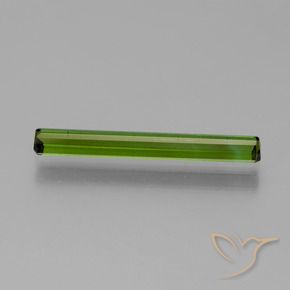 Tourmaline Gemstone in 21.7 x 3.2 mm Size for Sale, Tourmaline Stone in Seaweed Green Color