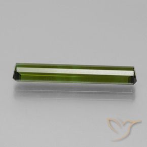 Tourmaline Gemstone in 23.1 x 4.4 mm Size for Sale, Tourmaline Stone in Earthy Green Color