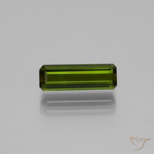 Forest Green Tourmaline Gem - 1.5ct Octagon Step Cut (ID: 449394)