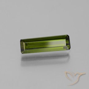 1.60 ct Green Tourmaline Stone, Natural Tourmaline in Octagon Step Cut Shape for Sale