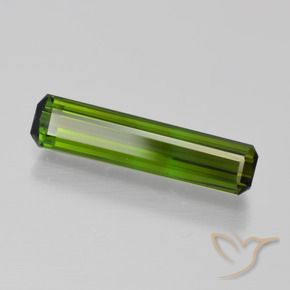 1.82 ct Green Tourmaline Stone, Natural Tourmaline in Octagon Step Cut Shape for Sale