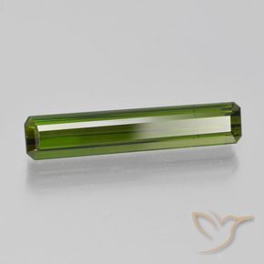 2.10 ct Green Tourmaline Stone, Natural Tourmaline in Octagon Step Cut Shape for Sale