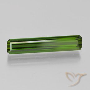 1.95 ct Green Tourmaline Stone, Natural Tourmaline in Octagon Step Cut Shape for Sale
