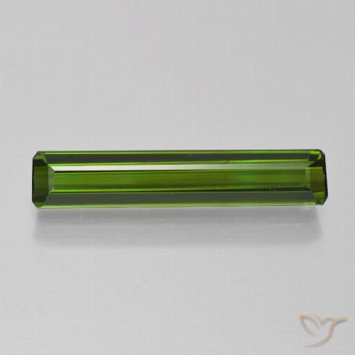 1.82ct Natural Seaweed Green Tourmaline, Emerald Cut, VVS