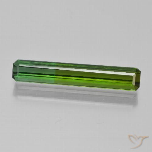 1.66ct Natural Dark Green Tourmaline, Emerald Cut, VS