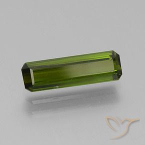 1.49 ct Green Tourmaline Stone, Natural Tourmaline in Octagon Step Cut Shape for Sale
