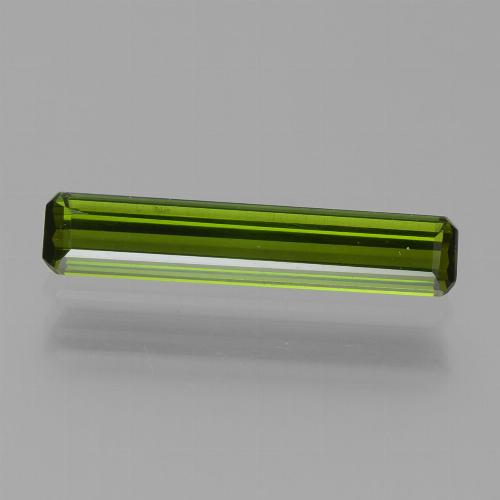 Earthy Green 碧玺 Gem - 1.2ct 八角阶梯切割 (ID: 449448)