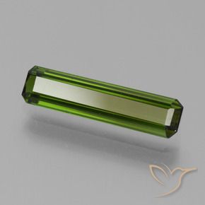 2.06 ct Green Tourmaline Stone, Natural Tourmaline in Octagon Step Cut Shape for Sale