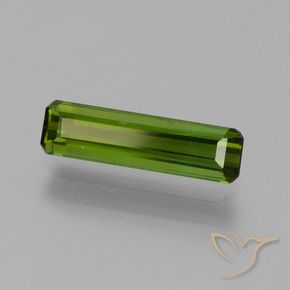 1.25 ct Green Tourmaline Stone, Natural Tourmaline in Octagon Step Cut Shape for Sale