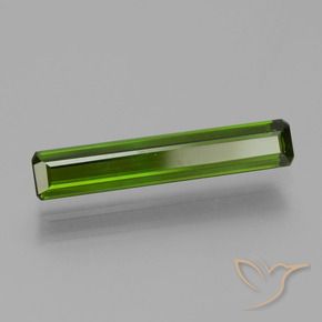 2.12 ct Green Tourmaline Stone, Natural Tourmaline in Octagon Step Cut Shape for Sale