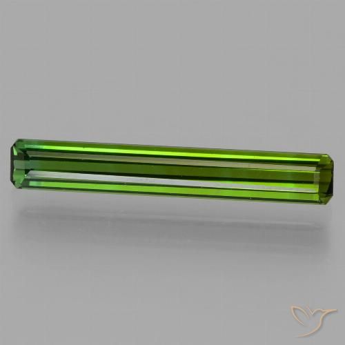 1.72ct Natural Dark Green Tourmaline, Emerald Cut, VVS-VS