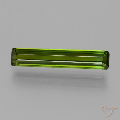 1.55ct Natural Medium-Dark Green Tourmaline, Emerald Cut, VVS-VS