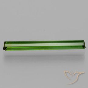Tourmaline Gemstone in 22.1 x 3.1 mm Size for Sale, Tourmaline Stone in Medium-Dark Green Color