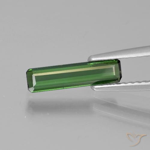 0.77ct Natural Forest Green Tourmaline, Emerald Cut, VVS-VS