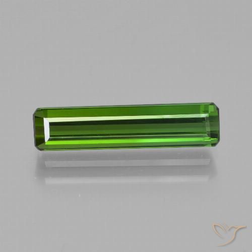 2.08ct Natural Forest Green Tourmaline, Emerald Cut, VVS-VS