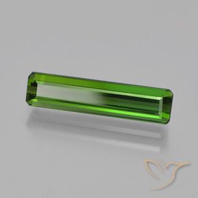 2.08 ct Green Tourmaline Stone, Natural Tourmaline in Octagon Step Cut Shape for Sale