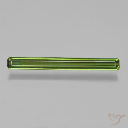 1.14ct Natural Medium Green Tourmaline, Emerald Cut, VVS-VS