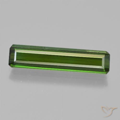 2.44ct Natural Dark Green Tourmaline, Emerald Cut, VS